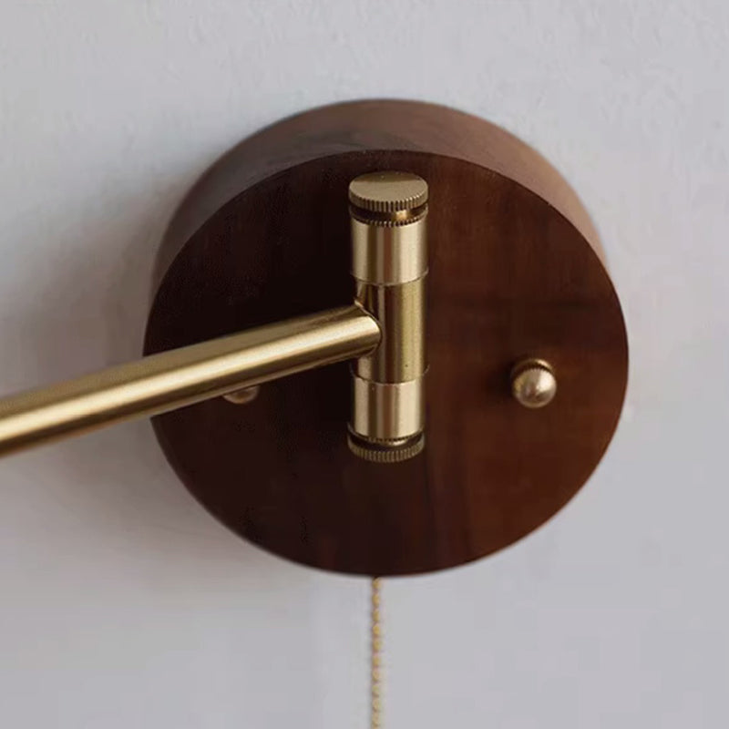 Cylinder Swing Arm Round Wall Lamp
