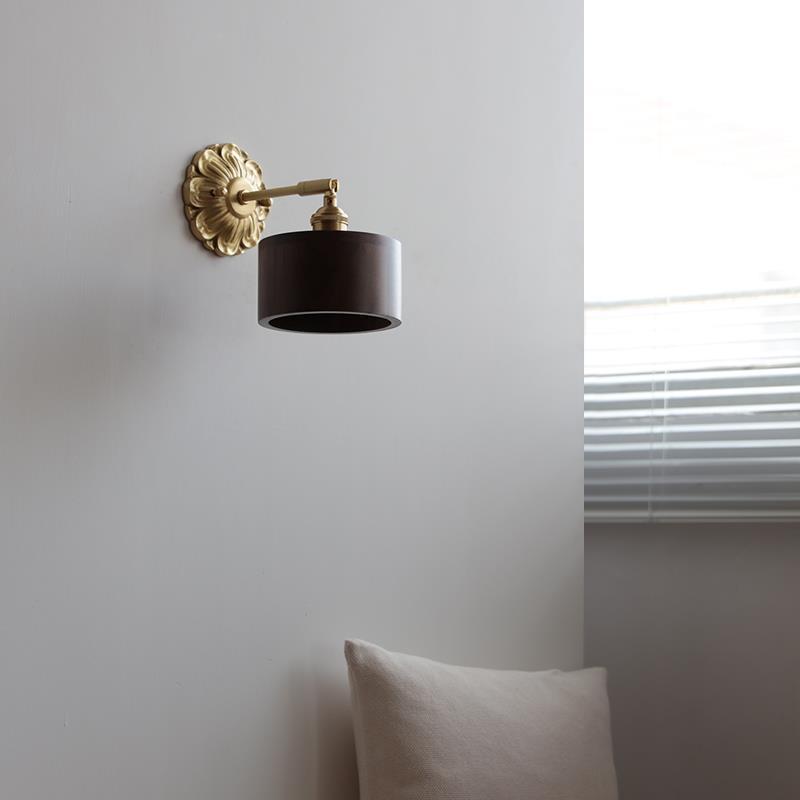 Cylinder Cone Flower Plate Wall Lamp