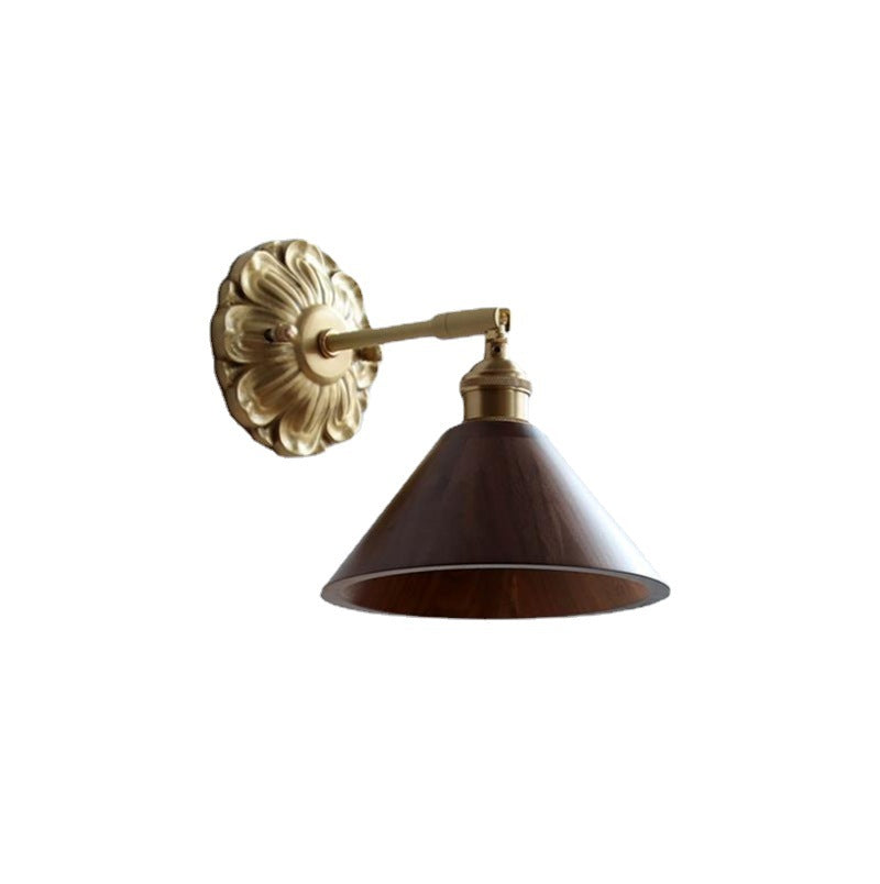 Cylinder Cone Flower Plate Wall Lamp