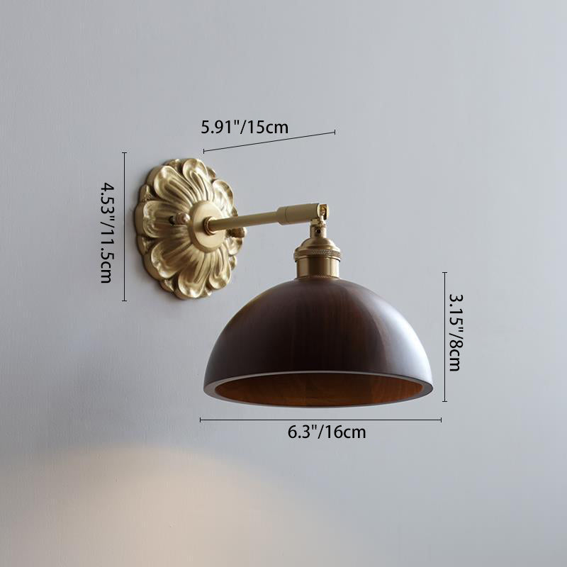 Cylinder Cone Flower Plate Wall Lamp