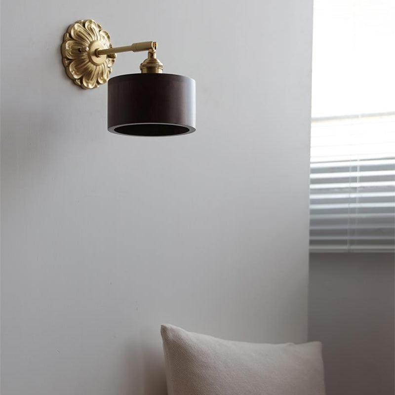 Cylinder Cone Flower Plate Wall Lamp