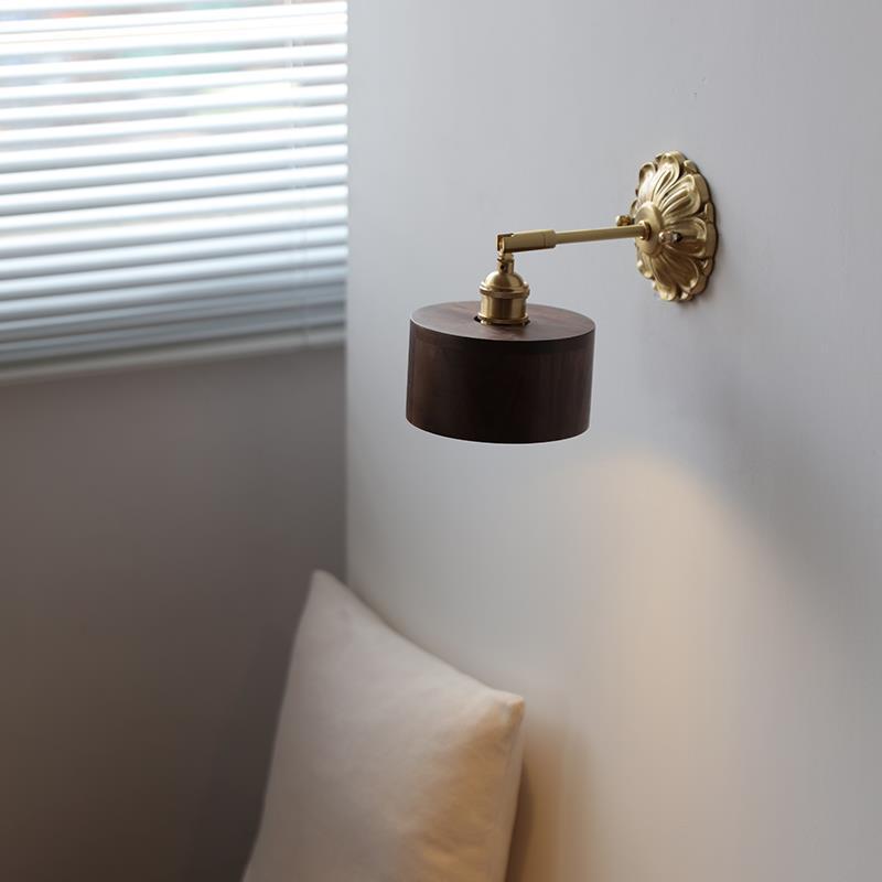 Cylinder Cone Flower Plate Wall Lamp