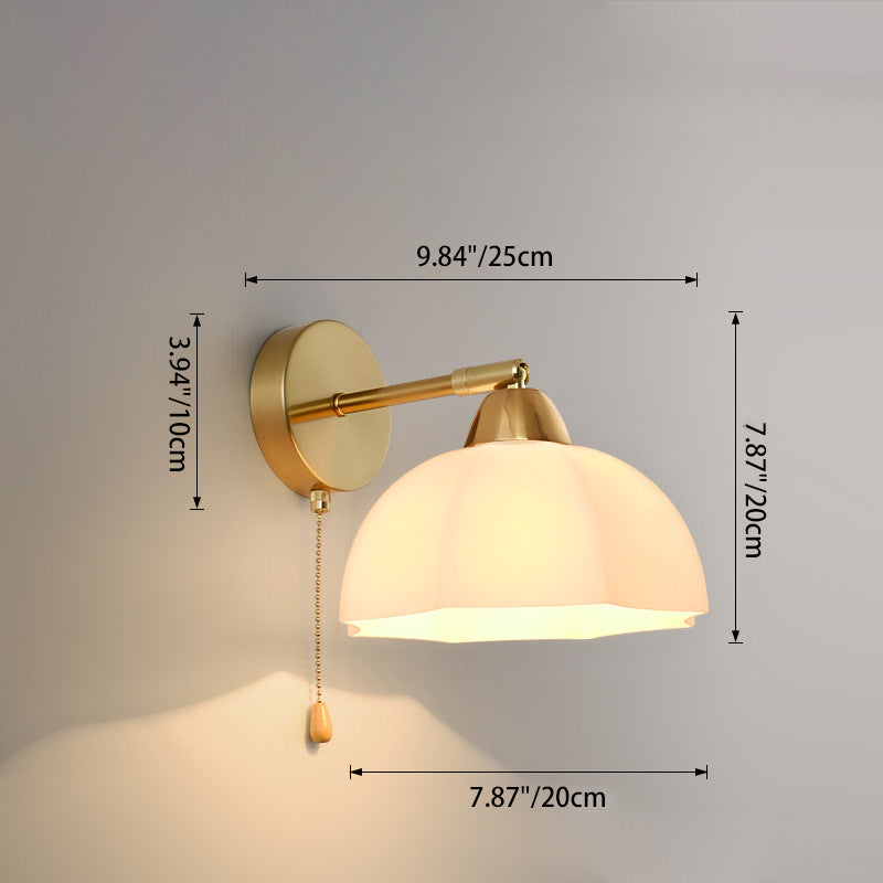 Magic Bean Wave Pleat Wall Lamp