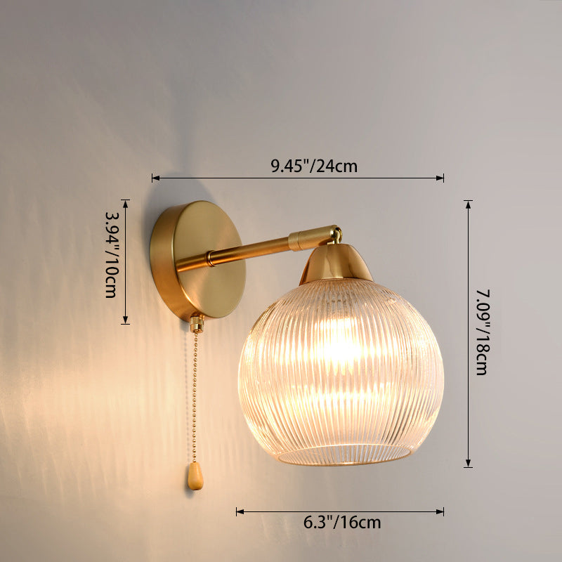 Magic Bean Wave Pleat Wall Lamp
