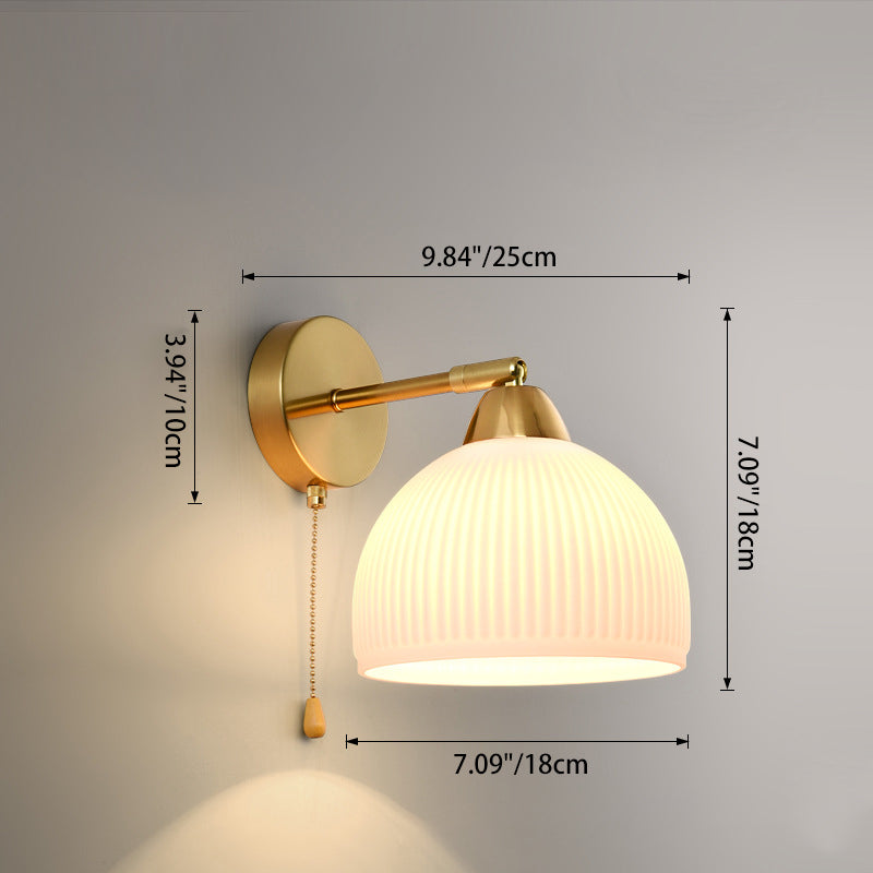 Magic Bean Wave Pleat Wall Lamp