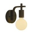 Round Curved Glass Iron Wall Lamp
