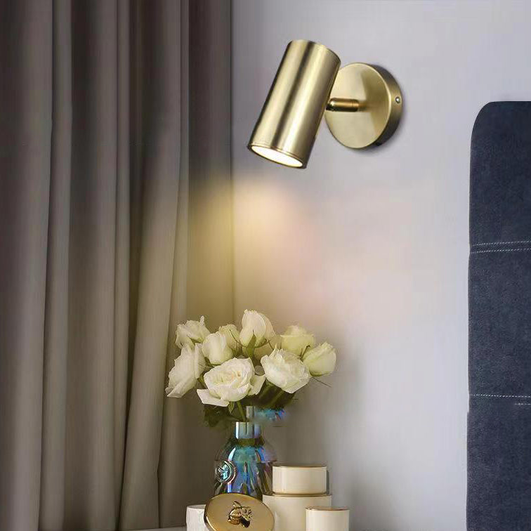 Cylinder Round Curved Iron Wall Lamp