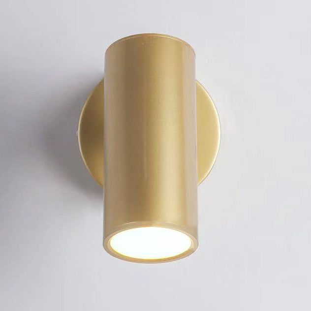 Cylinder Round Curved Iron Wall Lamp