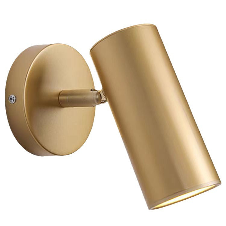 Cylinder Round Curved Iron Wall Lamp