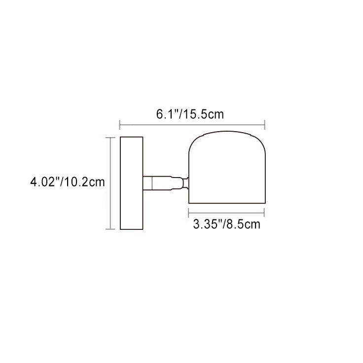 Cylinder Round Rotatable Aluminum Wall Lamp