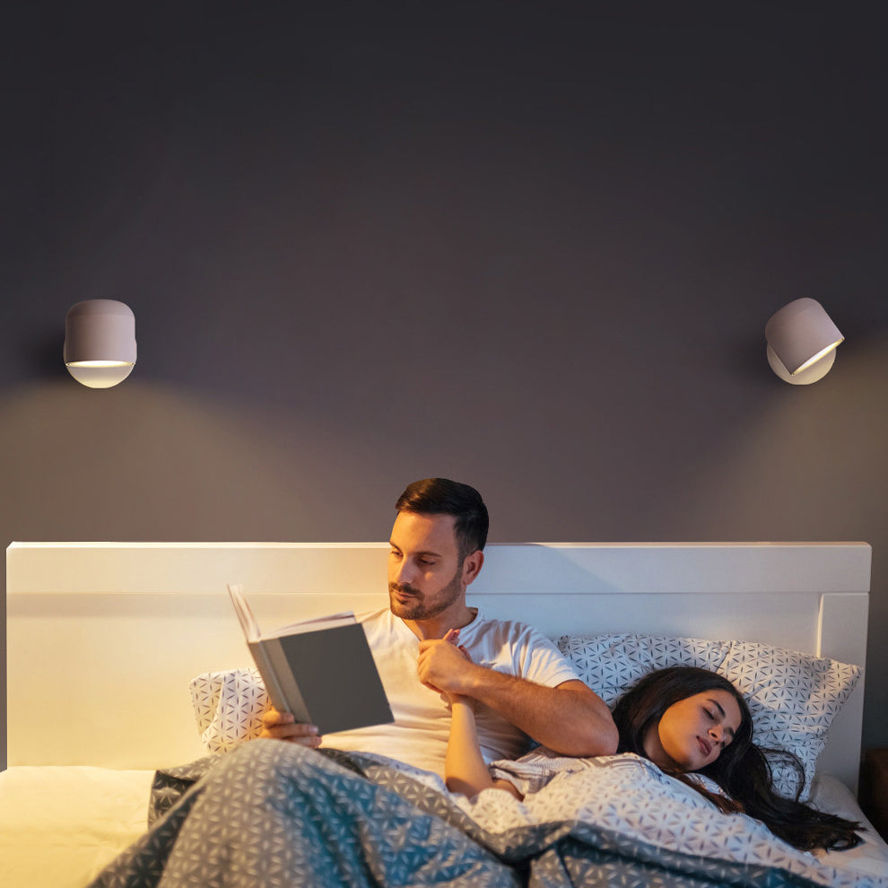 Cylinder Round Rotatable Aluminum Wall Lamp