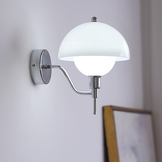Round Mushroom Shape Glass Wall Lamp