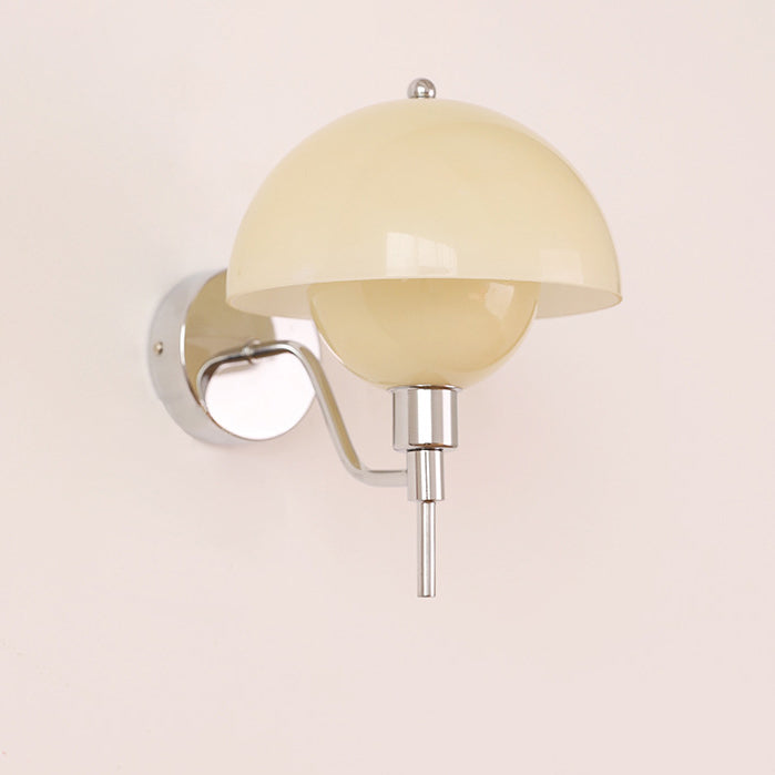Round Mushroom Shape Glass Wall Lamp