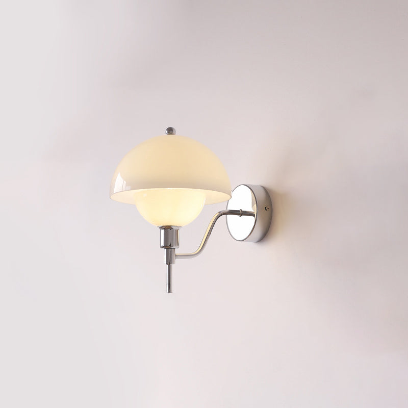 Round Mushroom Shape Glass Wall Lamp
