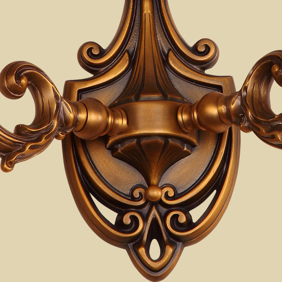 Pod Patterned Marble Brass 2-Light Wall Lamp