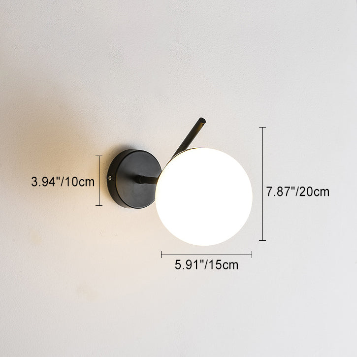 Round Orb Water Patterned Wall Lamp