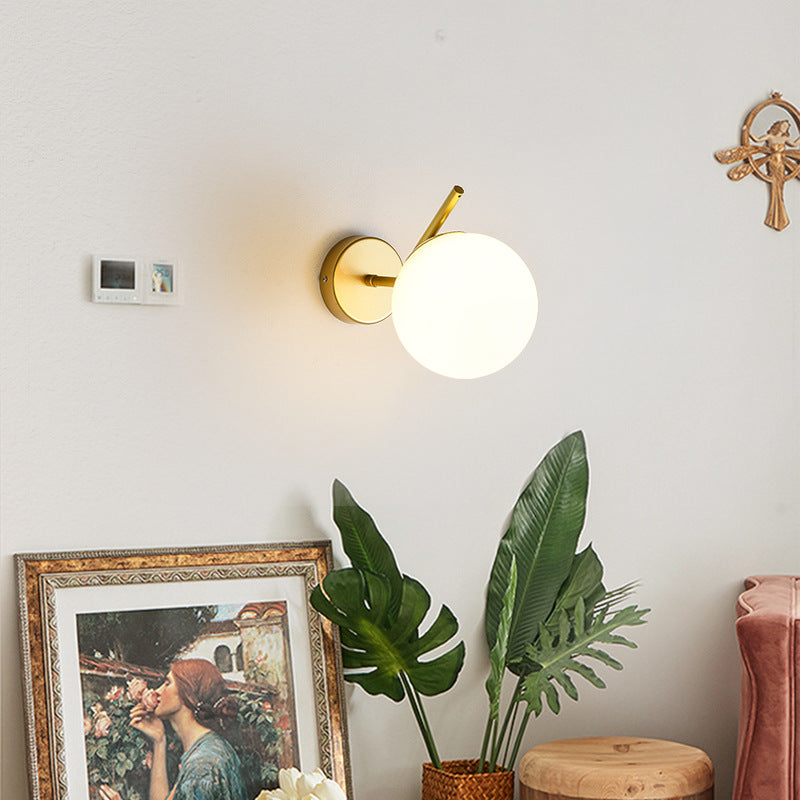 Round Orb Water Patterned Wall Lamp