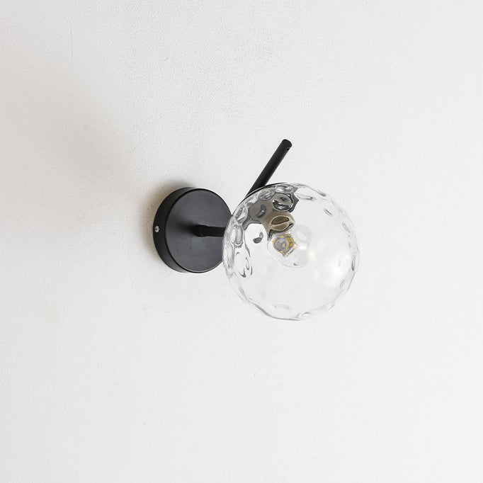 Round Orb Water Patterned Wall Lamp