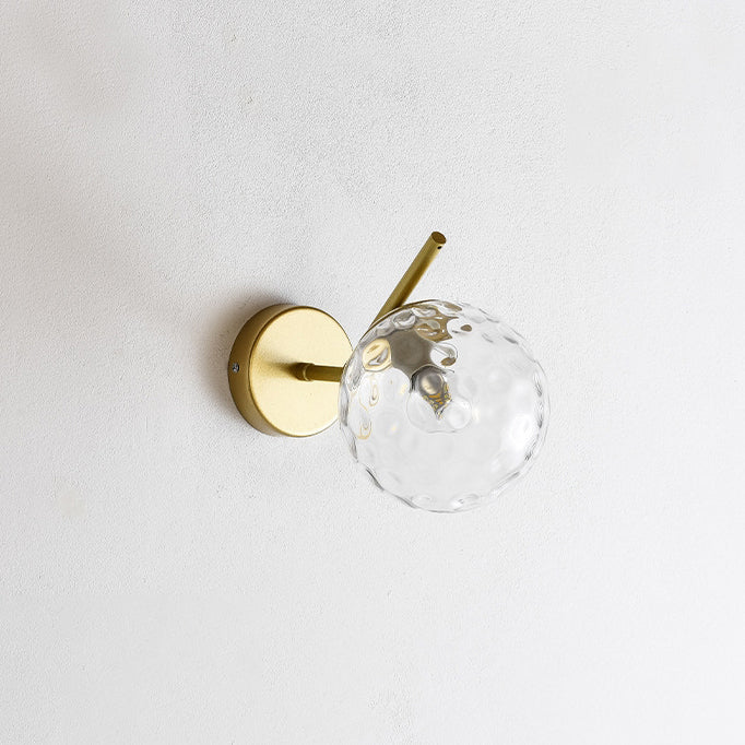 Round Orb Water Patterned Wall Lamp