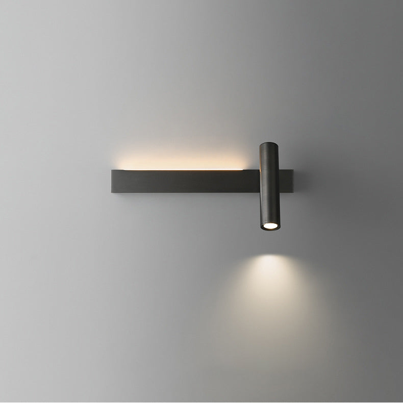 Rectangular Rotatable Cylinder Acrylic Wall Lamp
