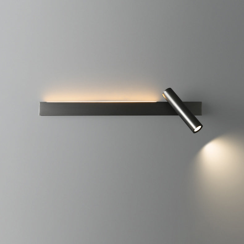 Rectangular Rotatable Cylinder Acrylic Wall Lamp