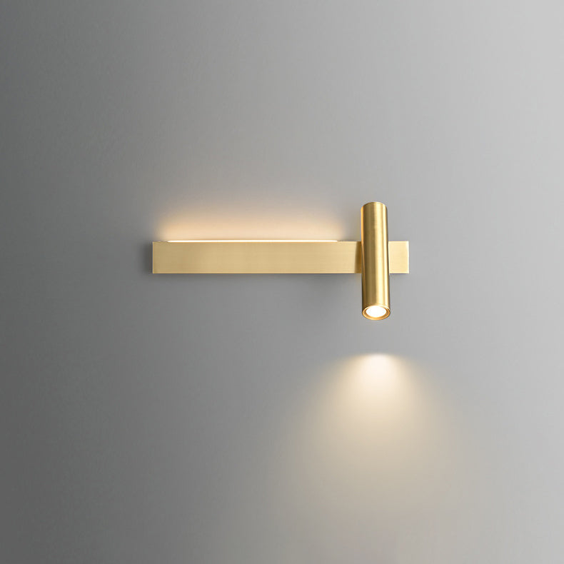 Rectangular Rotatable Cylinder Acrylic Wall Lamp