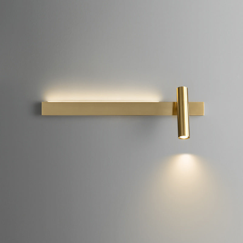 Rectangular Rotatable Cylinder Acrylic Wall Lamp