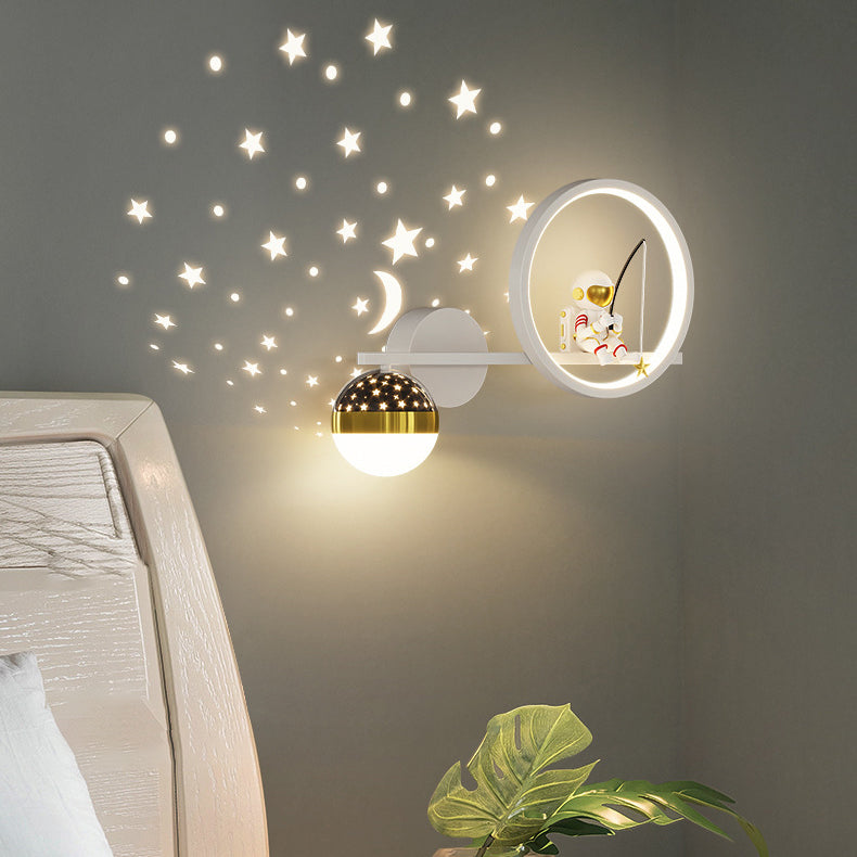 Astronaut Round Orb Acrylic Wall Lamp