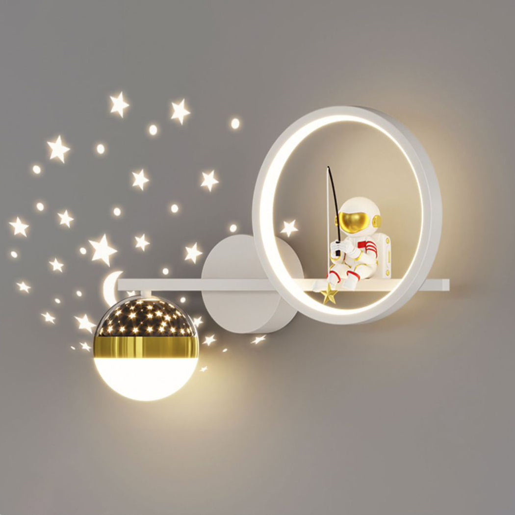Astronaut Round Orb Acrylic Wall Lamp