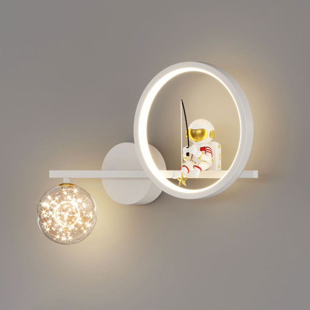 Astronaut Round Orb Acrylic Wall Lamp