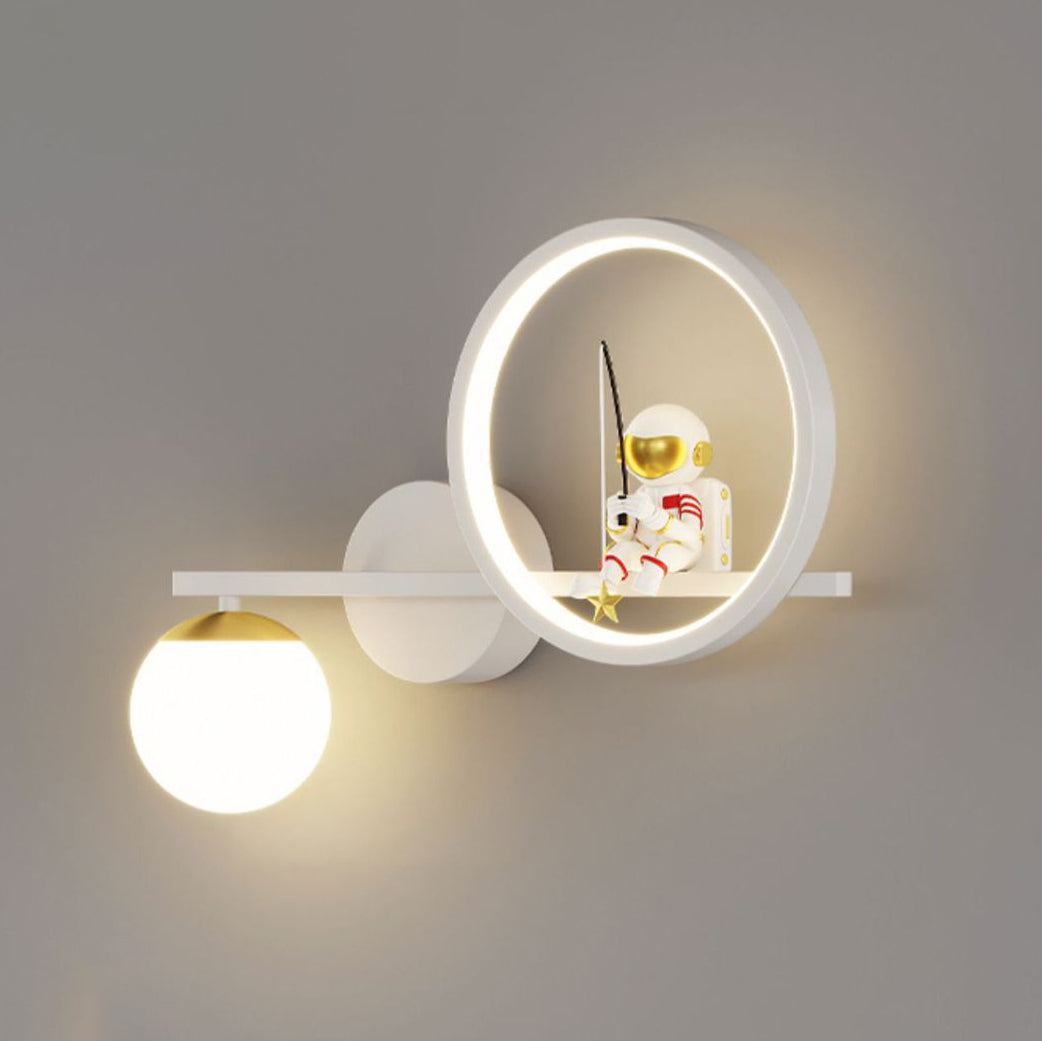Astronaut Round Orb Acrylic Wall Lamp