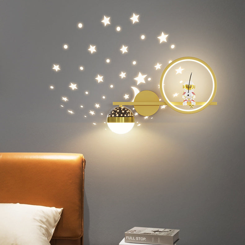 Astronaut Round Orb Acrylic Wall Lamp