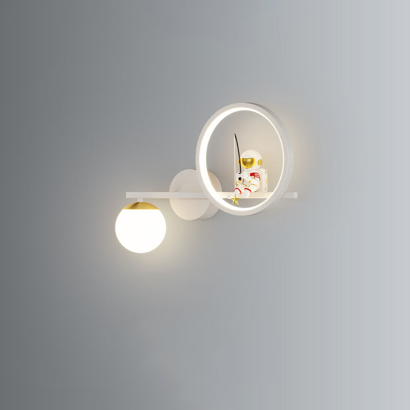 Astronaut Round Orb Acrylic Wall Lamp
