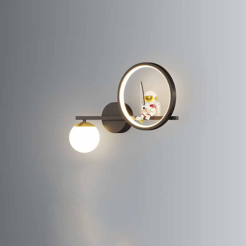 Astronaut Round Orb Acrylic Wall Lamp