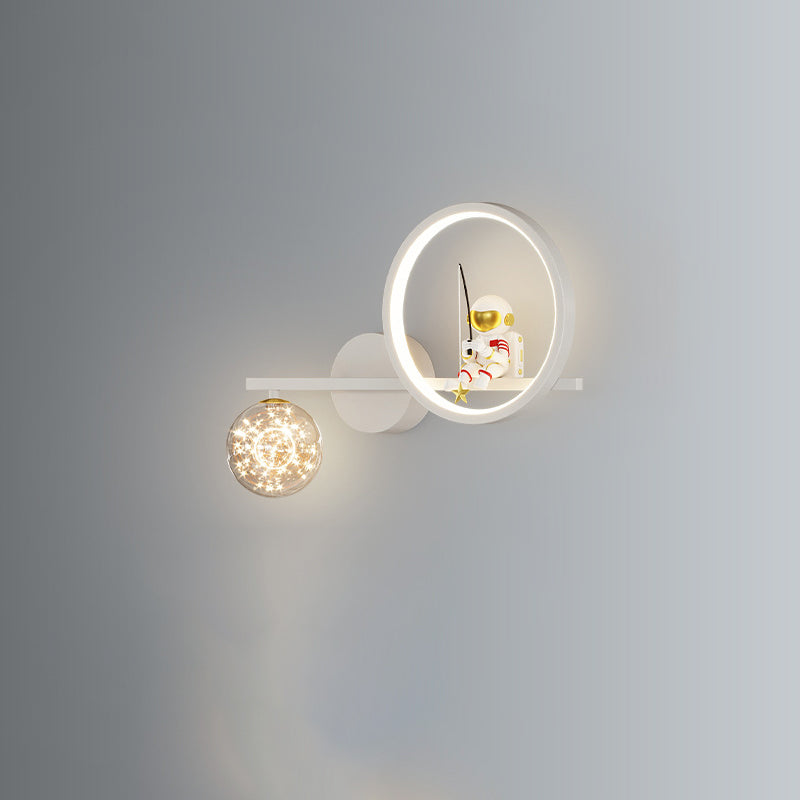 Astronaut Round Orb Acrylic Wall Lamp