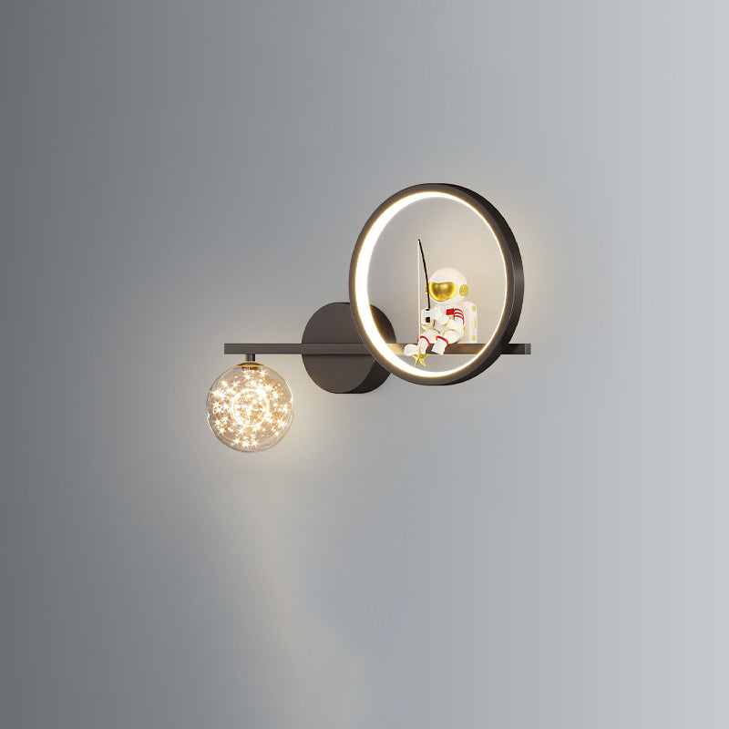 Astronaut Round Orb Acrylic Wall Lamp