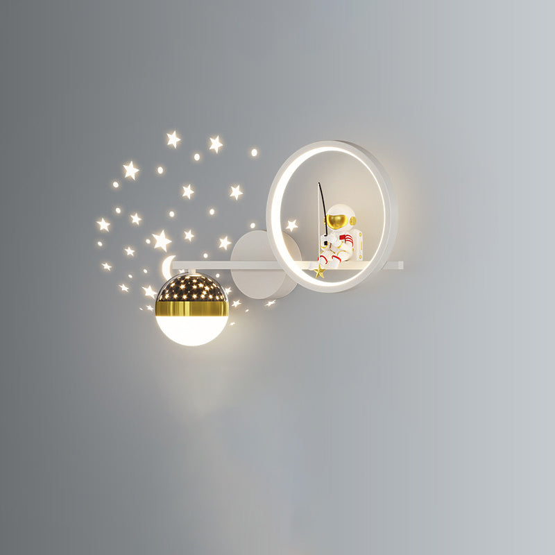 Astronaut Round Orb Acrylic Wall Lamp