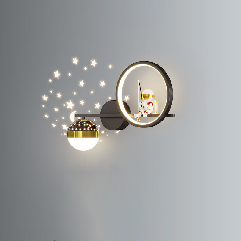 Astronaut Round Orb Acrylic Wall Lamp
