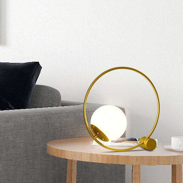 Magic Bean Round Iron Table Lamp