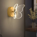 Round Butterfly Rectangle Acrylic Wall Lamp