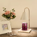 Square Conical Curved Metal Table Lamp