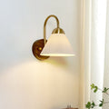 Conical Round Distressed Ceramic Wall Lamp