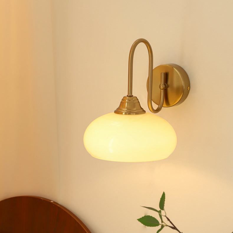 Flat Ball Curved Round Wall Lamp