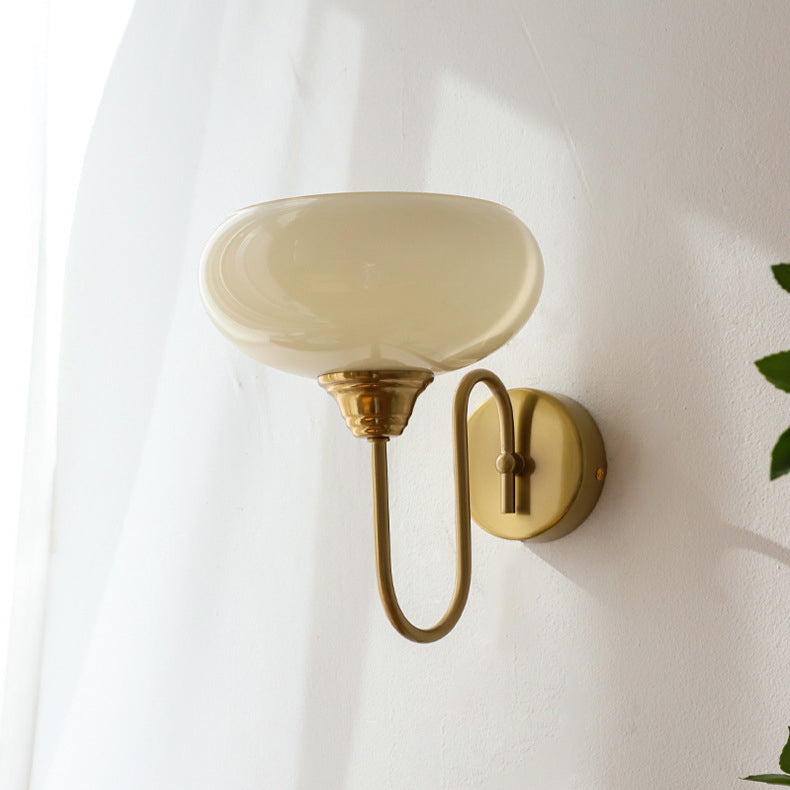 Flat Ball Curved Round Wall Lamp
