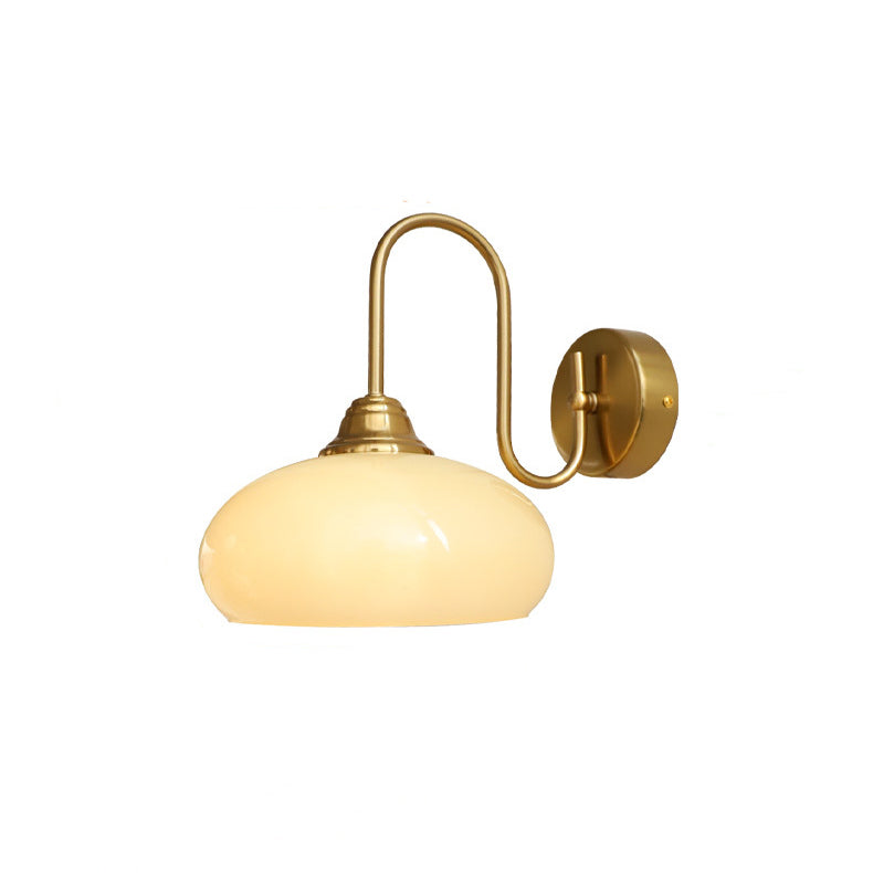 Flat Ball Curved Round Wall Lamp