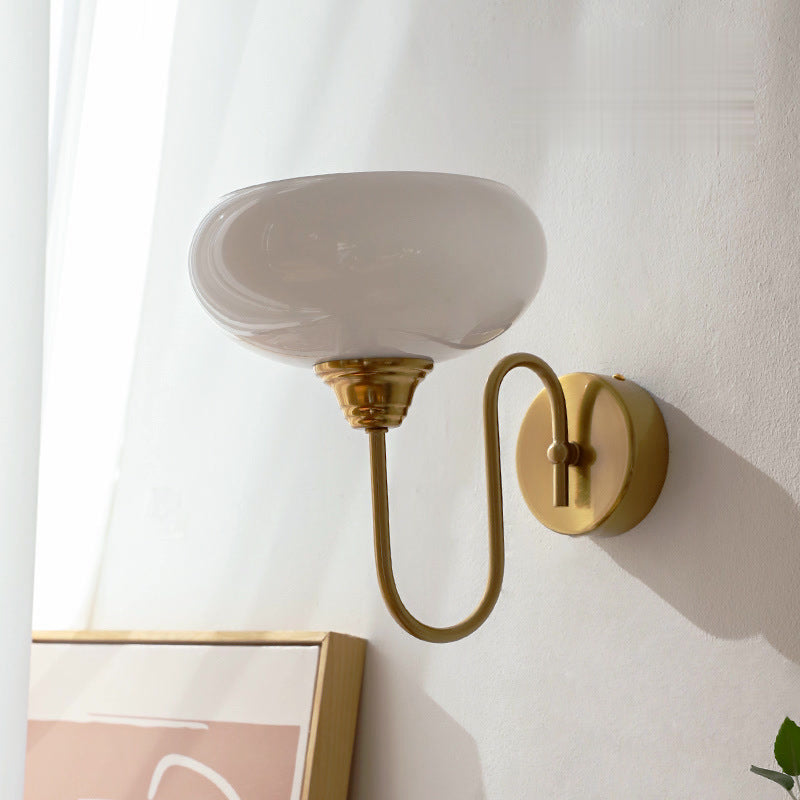Flat Ball Curved Round Wall Lamp