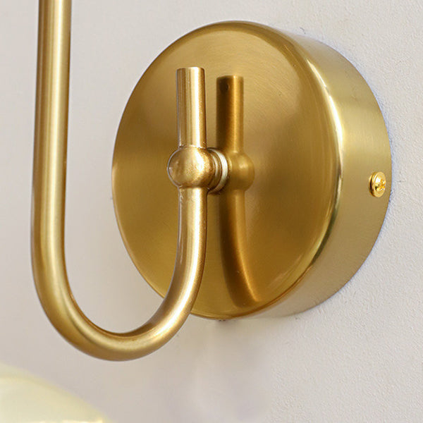 Flat Ball Curved Round Wall Lamp