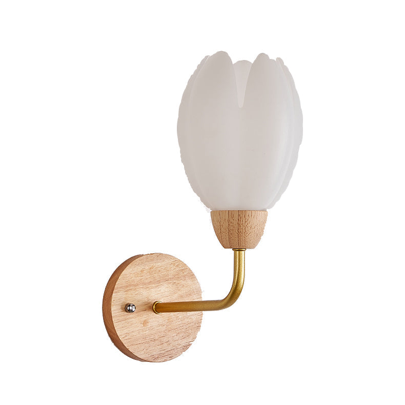Floral Round PVC Iron Wall Lamp