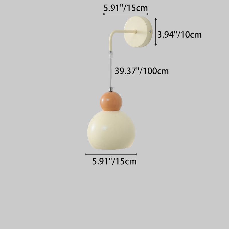 Orb Round Lanyard Glass Wall Lamp
