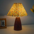 Scalloped Pleated Cone Fabric Table Lamp